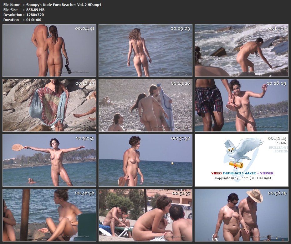 CoccoVision.com Snoopy's Nude Euro Beaches Vol. 2 2013 г., Voyeur, Nud...